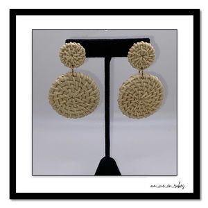 White Bamboo Earrings